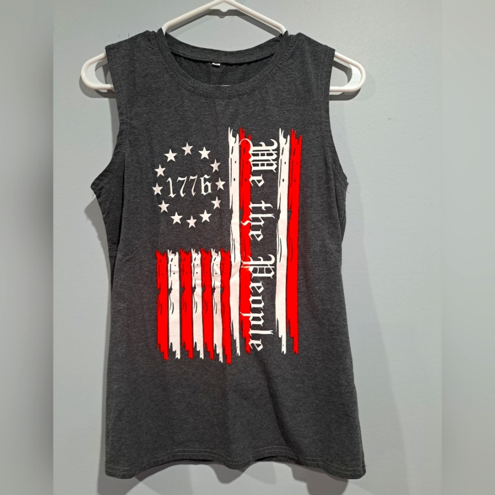 Grey "We The People" tanktop